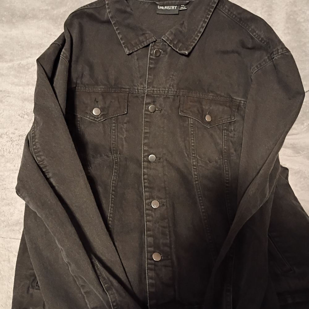 Chemistry Black Lightweight Shirt Jacket Classic Style